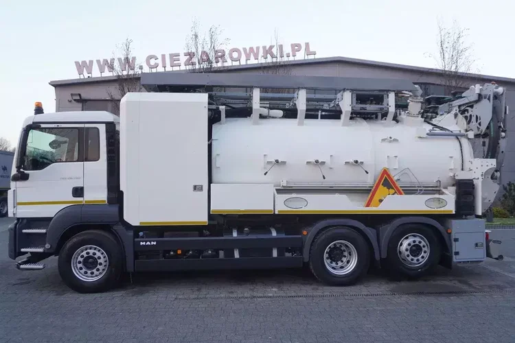 MAN TGM 26.340 / Zabudowa WUKO Rivard 11.8 m3 / 120 tys. km / oś skrętna zdjęcie 8