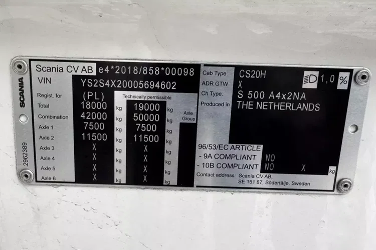 Scania S500A4x2NA zdjęcie 26