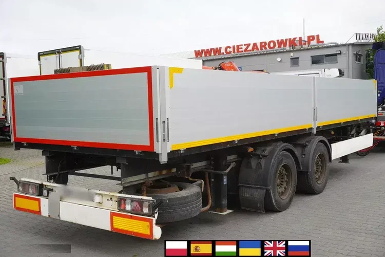 Krone Przyczepa budowlana / Burtowa 18 palet / NOWA ZABUDOWA / 2 szt zdjęcie 1