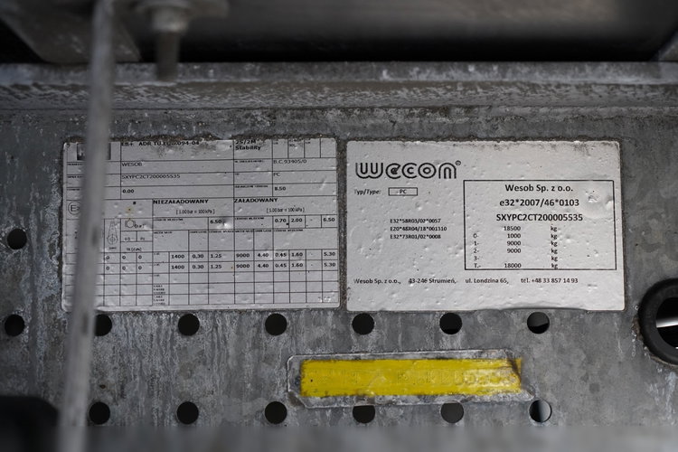 Wecon / PRZYCZEPA - 7.7 M / TANDEM / PRZEJAZDOWA  / SAF / 2023 ROK zdjęcie 26