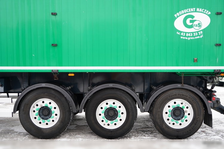 GRAS / WYWROTKA / 58 M3 / ALUMINIOWA / PODŁOGA 10 MM / OŚ PODNOSZONA / ALUFELGI zdjęcie 19