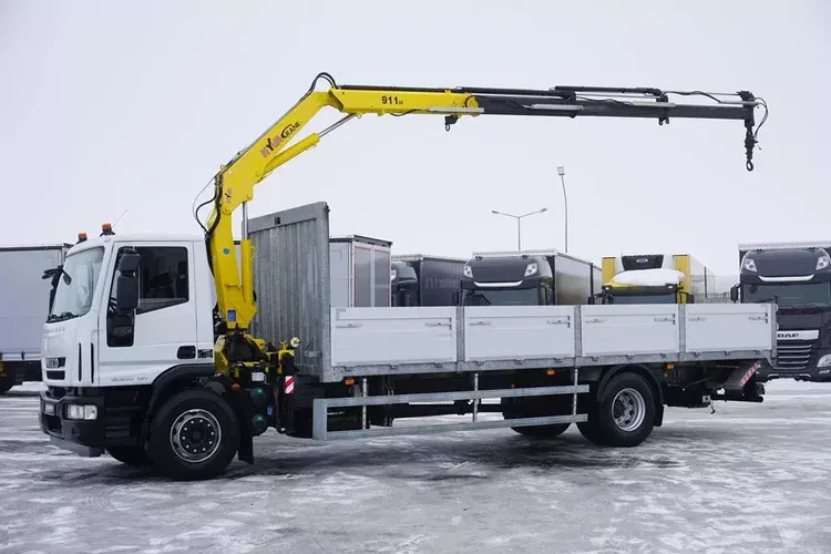 Iveco EUROCARGO / 180E30 / SKRZYNIOWY + HDS + WINDA / HYVA 911 / ROTATOR / PILOT zdjęcie 3