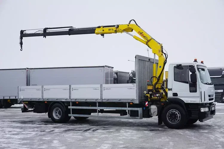 Iveco EUROCARGO / 180E30 / SKRZYNIOWY + HDS + WINDA / HYVA 911 / ROTATOR / PILOT zdjęcie 4