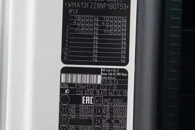 MAN TGX / 18.470 / E 6 / GM / ZESTAW PRZEJAZDOWY 120 M3 / ŁAD. 14 815 KG / RETARDER zdjęcie 11