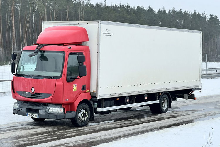 Renault MIDLUM 180 DXI Kontener 18 Euro Palet, Poduszki,  Przebieg Udokumentowany , Automat , Winda, Kontener 18 Palet, Poduszki zdjęcie 1