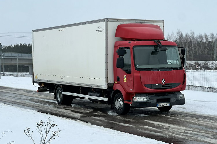 Renault MIDLUM 180 DXI Kontener 18 Euro Palet, Poduszki,  Przebieg Udokumentowany , Automat , Winda, Kontener 18 Palet, Poduszki zdjęcie 2