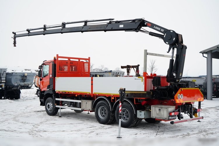 Renault C 430 / 6x4 / SKRZYNIOWY 6.2 M + HDS HIAB X-DUO 188 / WYSÓW 15 M / STEROWANIE RADIOWE / WIDŁY / ROTATOR  zdjęcie 16