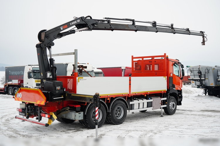 Renault C 430 / 6x4 / SKRZYNIOWY 6.2 M + HDS HIAB X-DUO 188 / WYSÓW 15 M / STEROWANIE RADIOWE / WIDŁY / ROTATOR  zdjęcie 17