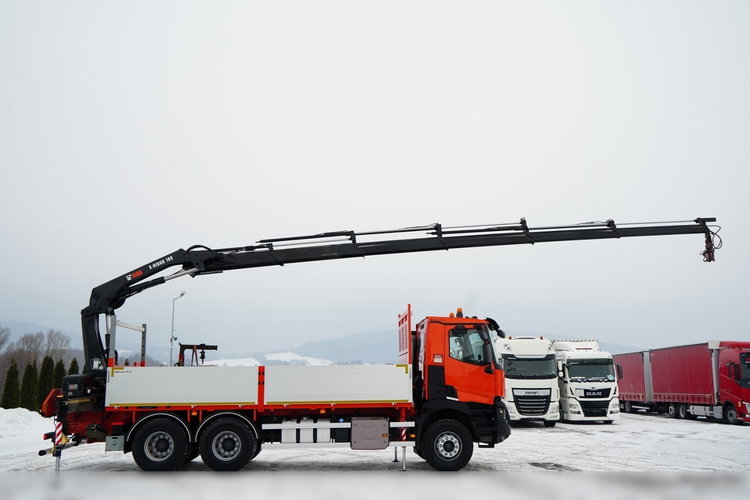 Renault C 430 / 6x4 / SKRZYNIOWY 6.2 M + HDS HIAB X-DUO 188 / WYSÓW 15 M / STEROWANIE RADIOWE / WIDŁY / ROTATOR  zdjęcie 22