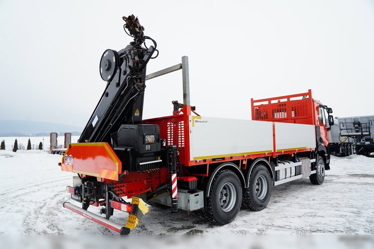 Renault C 430 / 6x4 / SKRZYNIOWY 6.2 M + HDS HIAB X-DUO 188 / WYSÓW 15 M / STEROWANIE RADIOWE / WIDŁY / ROTATOR  zdjęcie 51