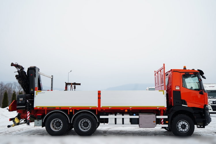 Renault C 430 / 6x4 / SKRZYNIOWY 6.2 M + HDS HIAB X-DUO 188 / WYSÓW 15 M / STEROWANIE RADIOWE / WIDŁY / ROTATOR  zdjęcie 55