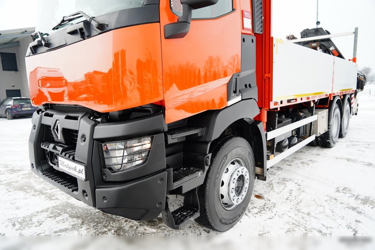 Renault C 430 / 6x4 / SKRZYNIOWY 6.2 M + HDS HIAB X-DUO 188 / WYSÓW 15 M / STEROWANIE RADIOWE / WIDŁY / ROTATOR  zdjęcie 70