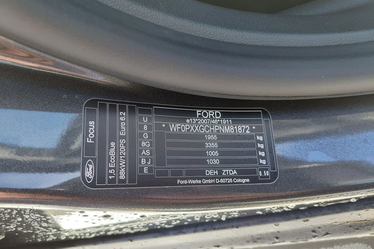 Focus Kombi Titanium 1, 5 EcoBlue 120KM ASO Forda Gwarancja zdjęcie 30