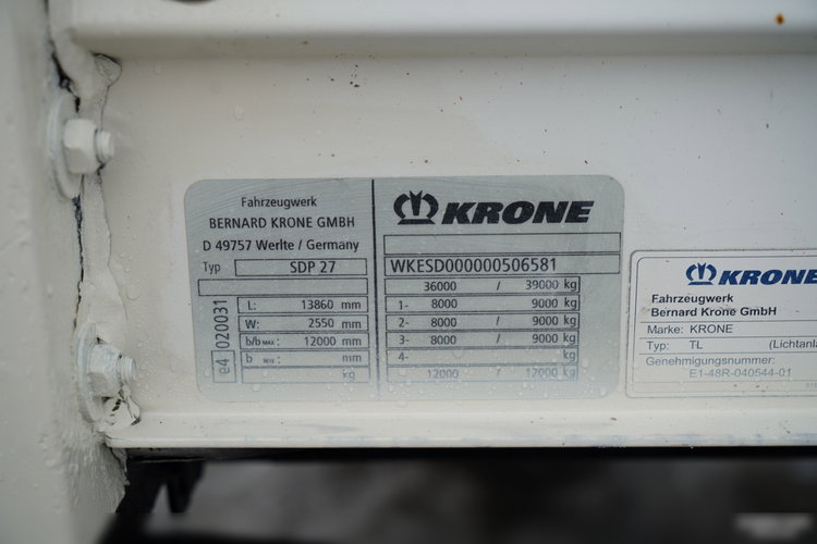 Krone FIRANKA / STANDARD / OSIE SAF zdjęcie 26