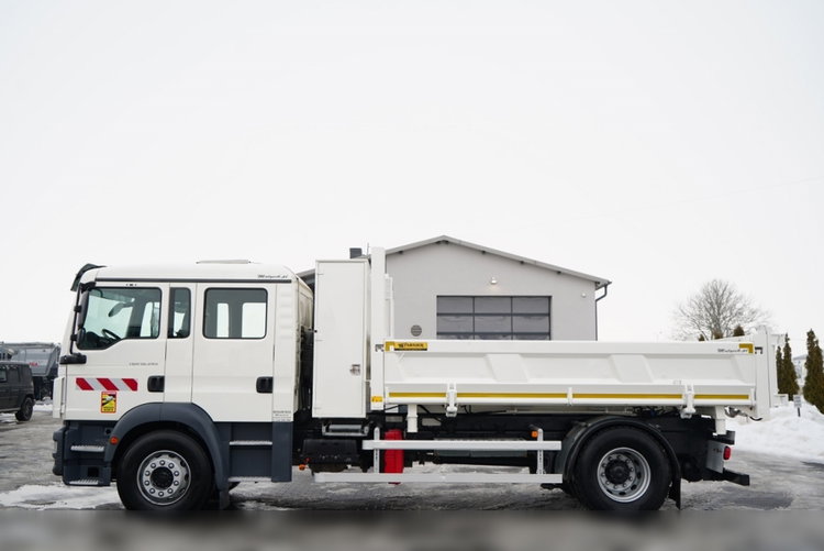 MAN TGM 18.340 / 4X2 / 3 STRONNA WYWROTKA / HYDROBURTA / BRYGADÓWKA 7 MIEJSC / BORDMATIC zdjęcie 12