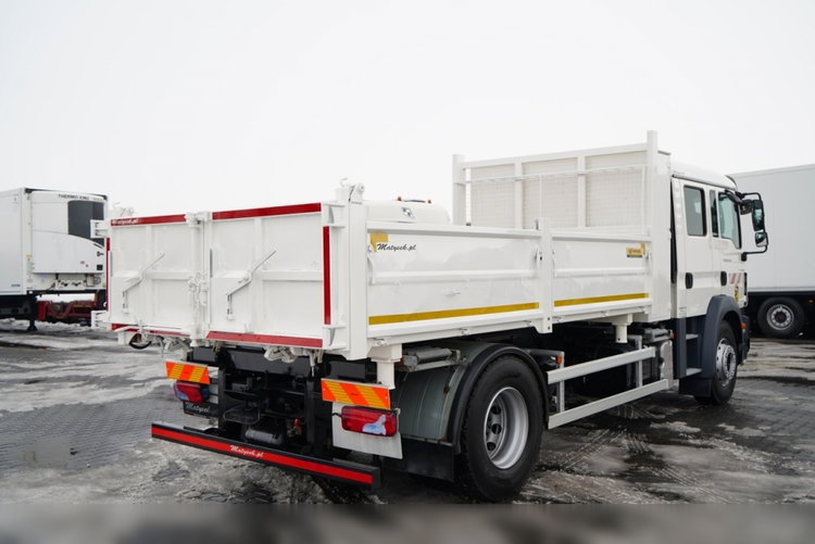 MAN TGM 18.340 / 4X2 / 3 STRONNA WYWROTKA / HYDROBURTA / BRYGADÓWKA 7 MIEJSC / BORDMATIC zdjęcie 14