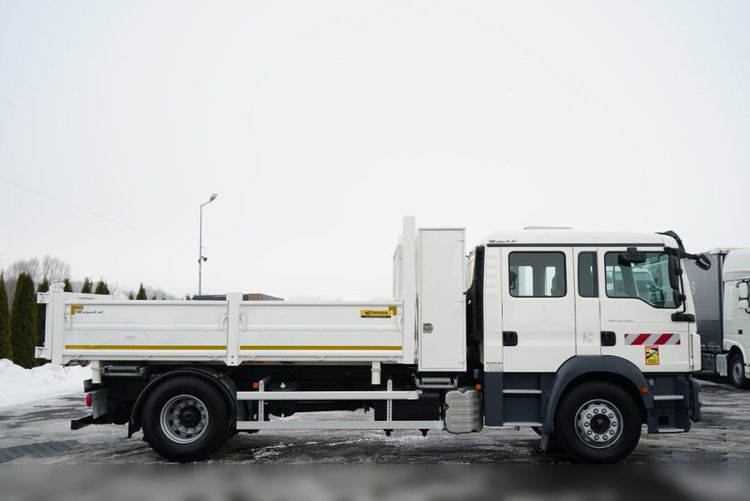MAN TGM 18.340 / 4X2 / 3 STRONNA WYWROTKA / HYDROBURTA / BRYGADÓWKA 7 MIEJSC / BORDMATIC zdjęcie 15