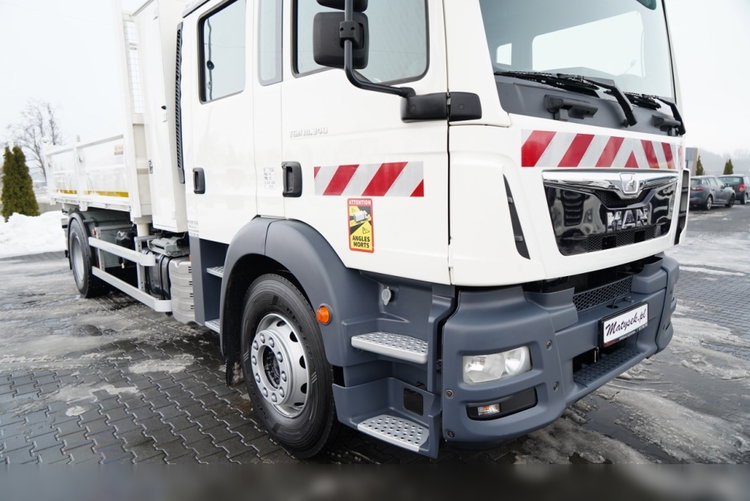 MAN TGM 18.340 / 4X2 / 3 STRONNA WYWROTKA / HYDROBURTA / BRYGADÓWKA 7 MIEJSC / BORDMATIC zdjęcie 17