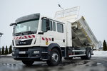 MAN TGM 18.340 / 4X2 / 3 STRONNA WYWROTKA / HYDROBURTA / BRYGADÓWKA 7 MIEJSC / BORDMATIC zdjęcie 1