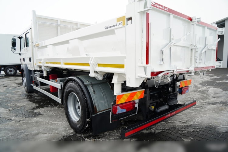 MAN TGM 18.340 / 4X2 / 3 STRONNA WYWROTKA / HYDROBURTA / BRYGADÓWKA 7 MIEJSC / BORDMATIC zdjęcie 21