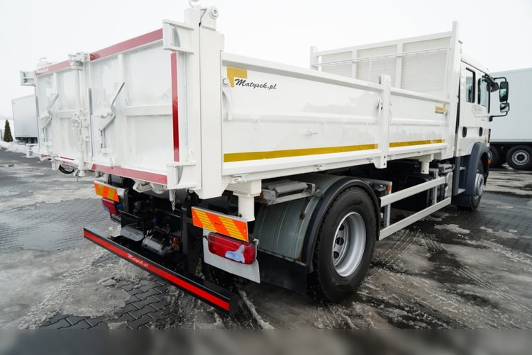 MAN TGM 18.340 / 4X2 / 3 STRONNA WYWROTKA / HYDROBURTA / BRYGADÓWKA 7 MIEJSC / BORDMATIC zdjęcie 24