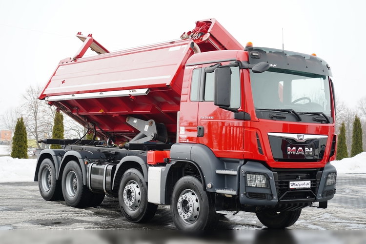 MAN TGS 35.430 / 8X4 / WYWROTKA 2 STR. / HYDROBURTA / HYDROKLAPA / BORDMATIC / PLANDEKA AUTOMATYCZNA zdjęcie 13