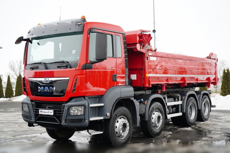 MAN TGS 35.430 / 8X4 / WYWROTKA 2 STR. / HYDROBURTA / HYDROKLAPA / BORDMATIC / PLANDEKA AUTOMATYCZNA zdjęcie 15