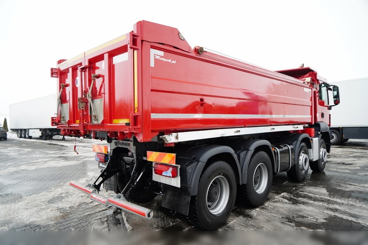 MAN TGS 35.430 / 8X4 / WYWROTKA 2 STR. / HYDROBURTA / HYDROKLAPA / BORDMATIC / PLANDEKA AUTOMATYCZNA zdjęcie 18