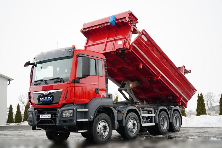 MAN TGS 35.430 / 8X4 / WYWROTKA 2 STR. / HYDROBURTA / HYDROKLAPA / BORDMATIC / PLANDEKA AUTOMATYCZNA zdjęcie 1