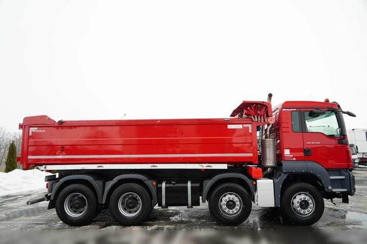 MAN TGS 35.430 / 8X4 / WYWROTKA 2 STR. / HYDROBURTA / HYDROKLAPA / BORDMATIC / PLANDEKA AUTOMATYCZNA zdjęcie 19