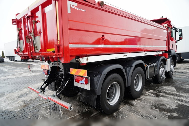 MAN TGS 35.430 / 8X4 / WYWROTKA 2 STR. / HYDROBURTA / HYDROKLAPA / BORDMATIC / PLANDEKA AUTOMATYCZNA zdjęcie 28