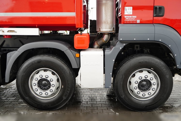 MAN TGS 35.430 / 8X4 / WYWROTKA 2 STR. / HYDROBURTA / HYDROKLAPA / BORDMATIC / PLANDEKA AUTOMATYCZNA zdjęcie 32