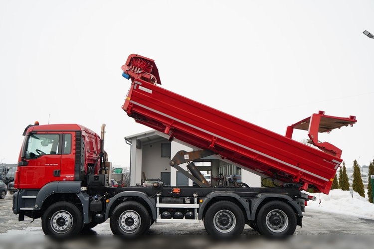MAN TGS 35.430 / 8X4 / WYWROTKA 2 STR. / HYDROBURTA / HYDROKLAPA / BORDMATIC / PLANDEKA AUTOMATYCZNA zdjęcie 3