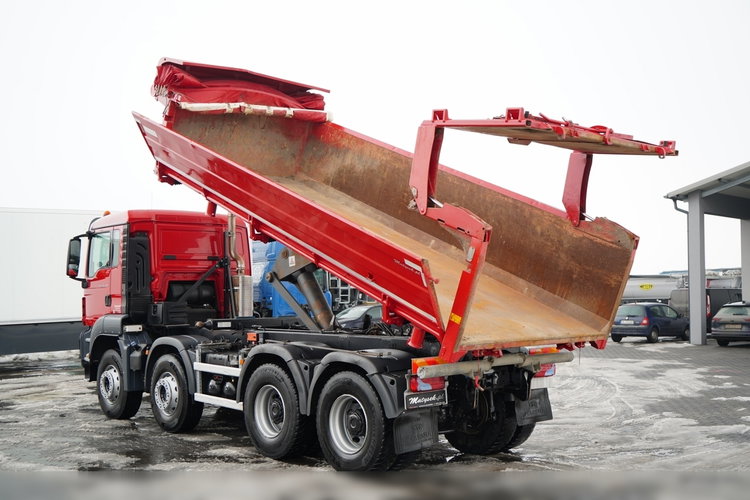 MAN TGS 35.430 / 8X4 / WYWROTKA 2 STR. / HYDROBURTA / HYDROKLAPA / BORDMATIC / PLANDEKA AUTOMATYCZNA zdjęcie 4