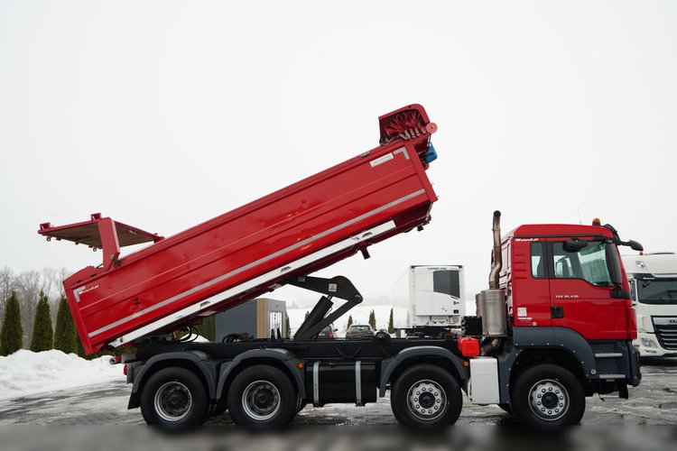 MAN TGS 35.430 / 8X4 / WYWROTKA 2 STR. / HYDROBURTA / HYDROKLAPA / BORDMATIC / PLANDEKA AUTOMATYCZNA zdjęcie 6