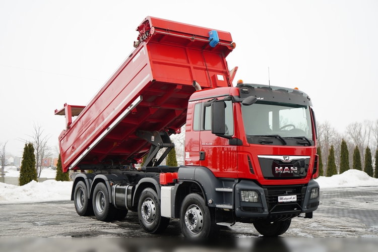 MAN TGS 35.430 / 8X4 / WYWROTKA 2 STR. / HYDROBURTA / HYDROKLAPA / BORDMATIC / PLANDEKA AUTOMATYCZNA zdjęcie 8
