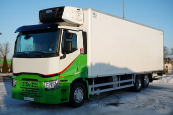 Renault T 430 / 6x2 / CHŁODNIA -9 M / AGREGAT CARRIER SUPRA 1250 / WINDA ZAŁADOWCZA  / ROLETA / OŚ PODNOSZONA / SKRĘTNA