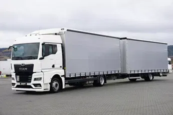 MAN TGX / 18.470 / E 6 / GM / ZESTAW PRZEJAZDOWY 120 M3 / ŁAD. 14 815 KG / RETARDER