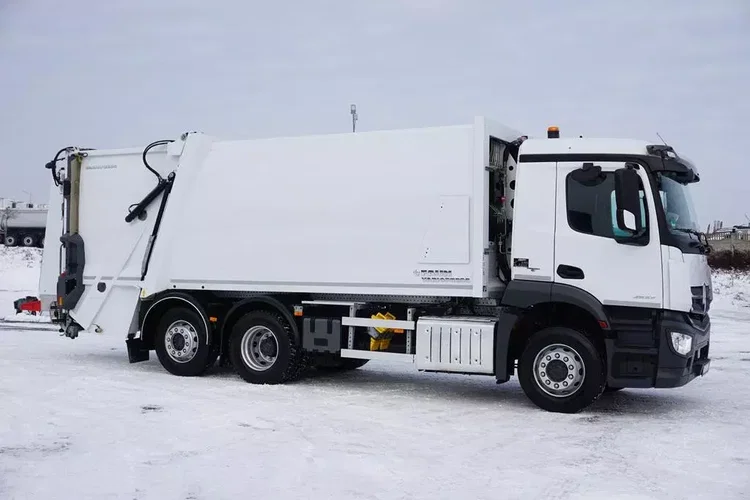 Mercedes ANTOS / 2533 / SMIECIARKA FAUN / OŚ SKRĘTNA / 90 000 KM zdjęcie 4