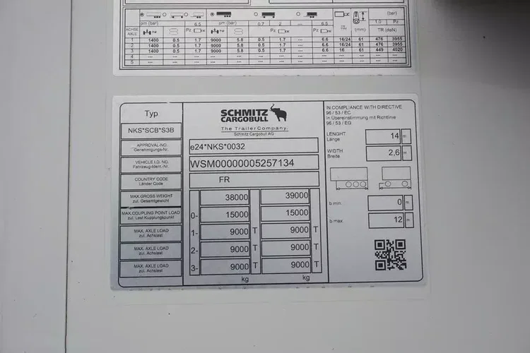 Schmitz CHŁODNIA / TK SLX / MULTITEMPERATURA / 2 X OŚ PODNOSZONA zdjęcie 11