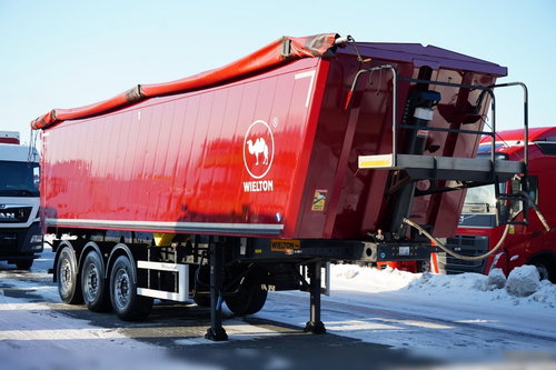 Wielton / WYWROTKA 45 M3 / ALUMINIOWA / OŚ PODNOSZONA / OSIE SAF /