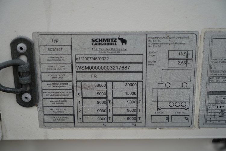 Schmitz / FIRANKA / WINDA ZAŁADOWCZA DHOLLANDIA -2000 KG / 2 OSIE PODNOSZONE / zdjęcie 27