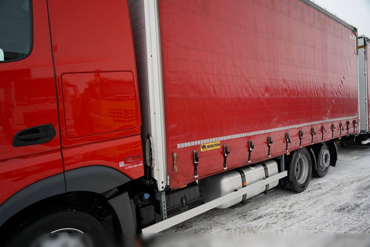 Mercedes -BENZ ACTROS 2545 / ZESTAW TANDEM 120 M3 / PRZEJAZDOWY / 6x2 / OŚ PODNOSZONA / BIG SPACE / WIELTON / 2021  zdjęcie 10