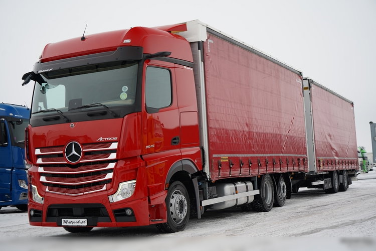 Mercedes -BENZ ACTROS 2545 / ZESTAW TANDEM 120 M3 / PRZEJAZDOWY / 6x2 / OŚ PODNOSZONA / BIG SPACE / WIELTON / 2021  zdjęcie 1