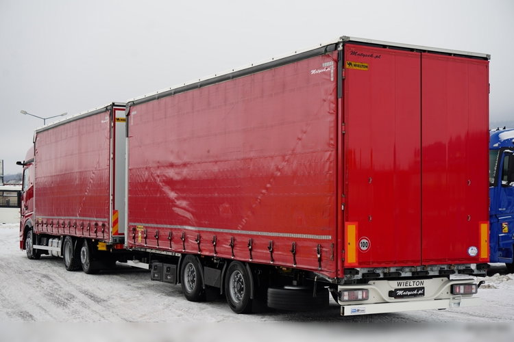 Mercedes -BENZ ACTROS 2545 / ZESTAW TANDEM 120 M3 / PRZEJAZDOWY / 6x2 / OŚ PODNOSZONA / BIG SPACE / WIELTON / 2021  zdjęcie 3