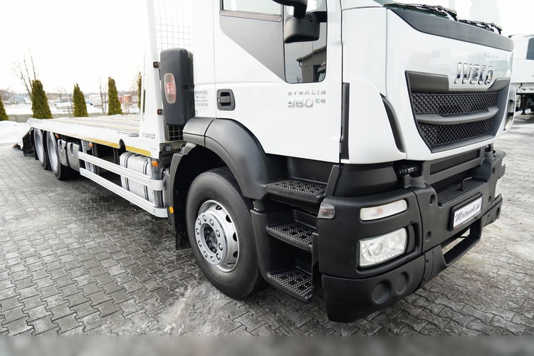 Iveco STRALIS 360 / 6X2 /  LAWETA / PLATFORMA 9.3 M / NAJAZDY HYDRAULICZNE / WYCIĄGARKA / OŚ PODONOSZONA  / EURO 6 zdjęcie 9