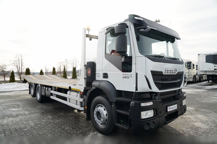 Iveco STRALIS 360 / 6X2 /  LAWETA / PLATFORMA 9.3 M / NAJAZDY HYDRAULICZNE / WYCIĄGARKA / OŚ PODONOSZONA  / EURO 6 zdjęcie 24