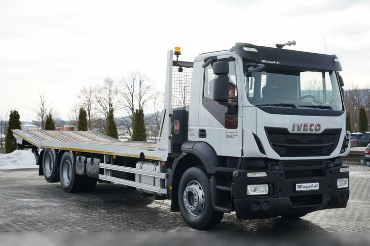 Iveco STRALIS 360 / 6X2 /  LAWETA / PLATFORMA 9.3 M / NAJAZDY HYDRAULICZNE / WYCIĄGARKA / OŚ PODONOSZONA  / EURO 6 zdjęcie 25