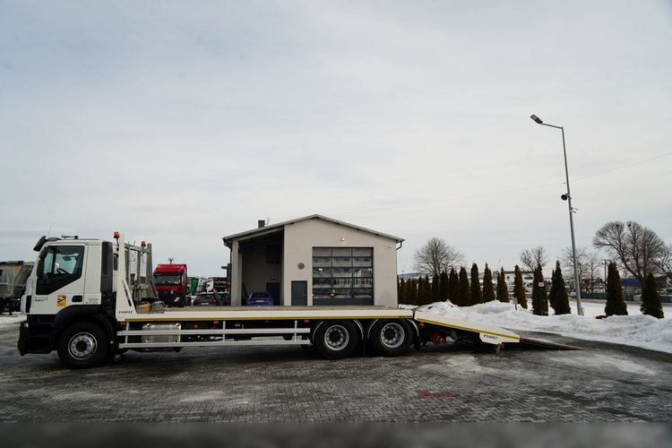 Iveco STRALIS 360 / 6X2 /  LAWETA / PLATFORMA 9.3 M / NAJAZDY HYDRAULICZNE / WYCIĄGARKA / OŚ PODONOSZONA  / EURO 6 zdjęcie 3