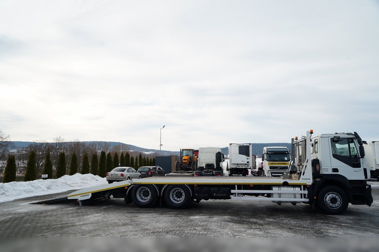 Iveco STRALIS 360 / 6X2 /  LAWETA / PLATFORMA 9.3 M / NAJAZDY HYDRAULICZNE / WYCIĄGARKA / OŚ PODONOSZONA  / EURO 6 zdjęcie 6